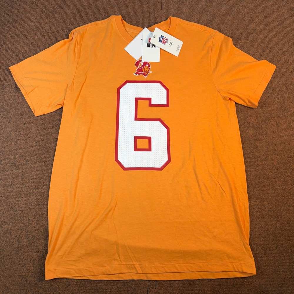 Nike Tampa Bay Buccaneers Baker Mayfield Mens Orange T-Shirt Size M N199-83T-8BF